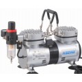 COMPRESSOR FOR AIRBRUSH 2CYL W/REG.& FILTER